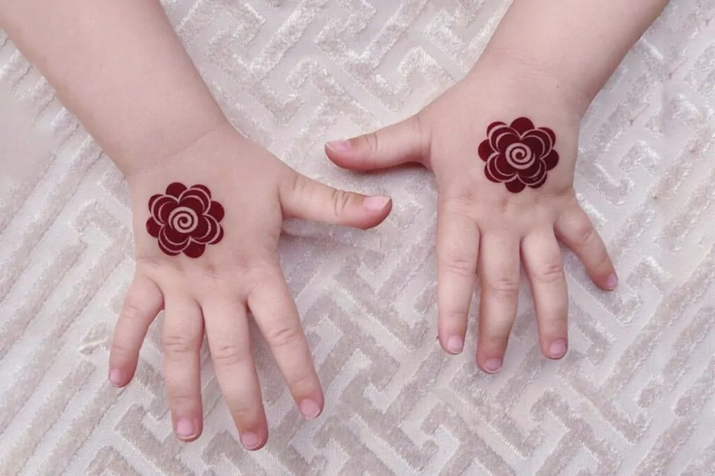 simple mehndi designs for kids