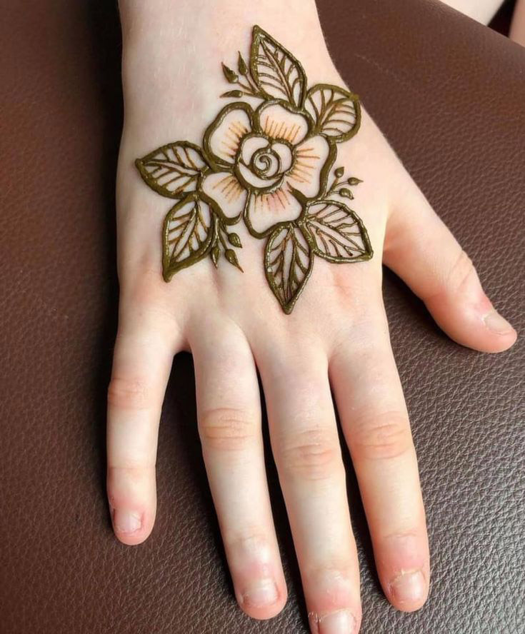 Simple Flower Henna Designs For Kids Easy DIY Floral Henna Design For Simple Flower Henna Designs For Kids Easy DIY Floral Henna Design For
